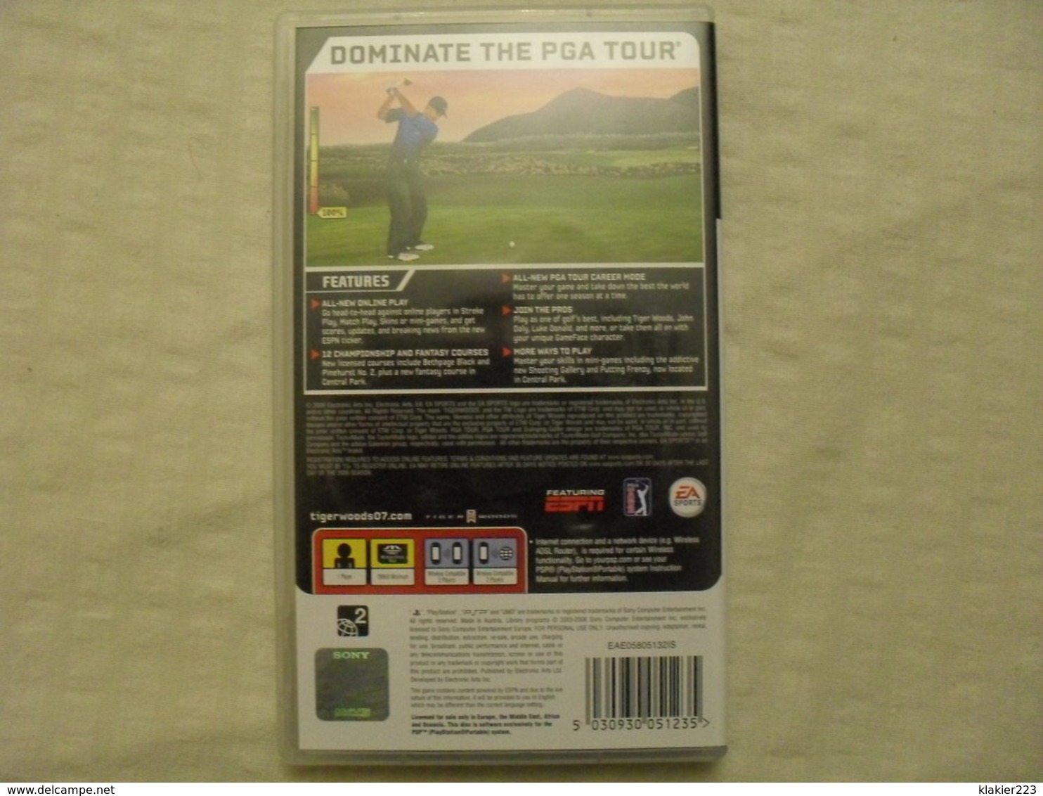 Tiger Woods PGA Tour 07 / Sony PSP - Autres & Non Classés