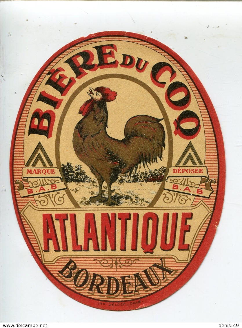 étiquette Bière Du Coq - Beer