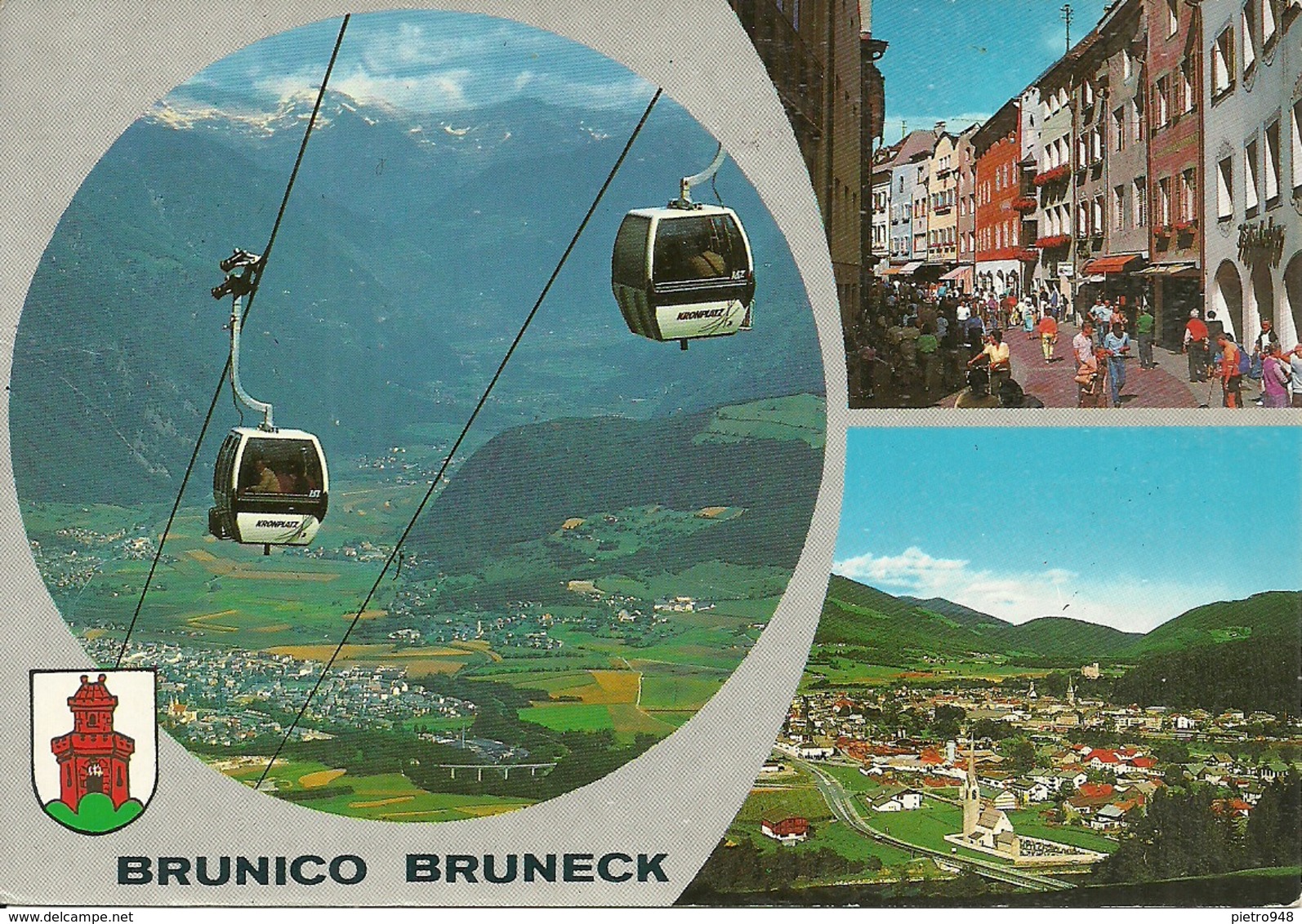 Brunico, Bruneck (Bolzano) Scorci Panoramici E Funivia, Views, Vues Et Telepherique, Ansichten - Bolzano