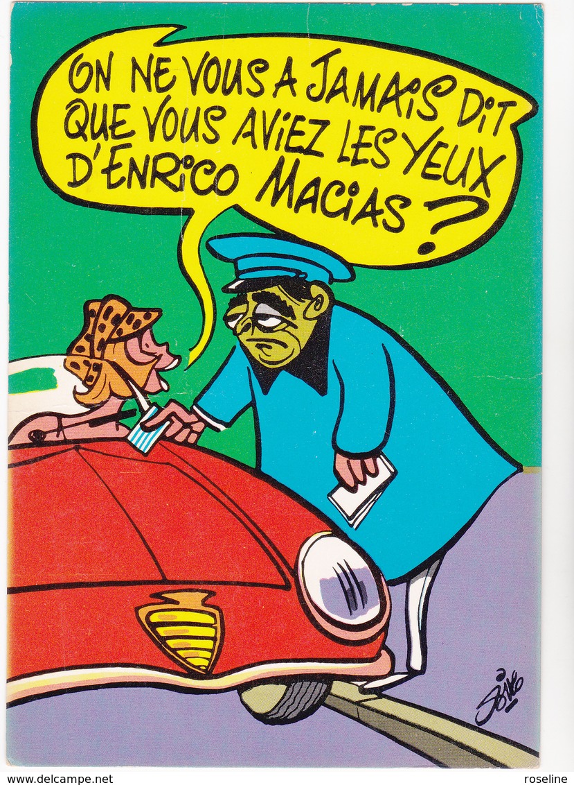 SIRO Ed  Borde  N°86   - Humour  Les Contractuels - Caricature Enrico Macias -   CPSM  10,5x15 BE Neuve - Autres & Non Classés