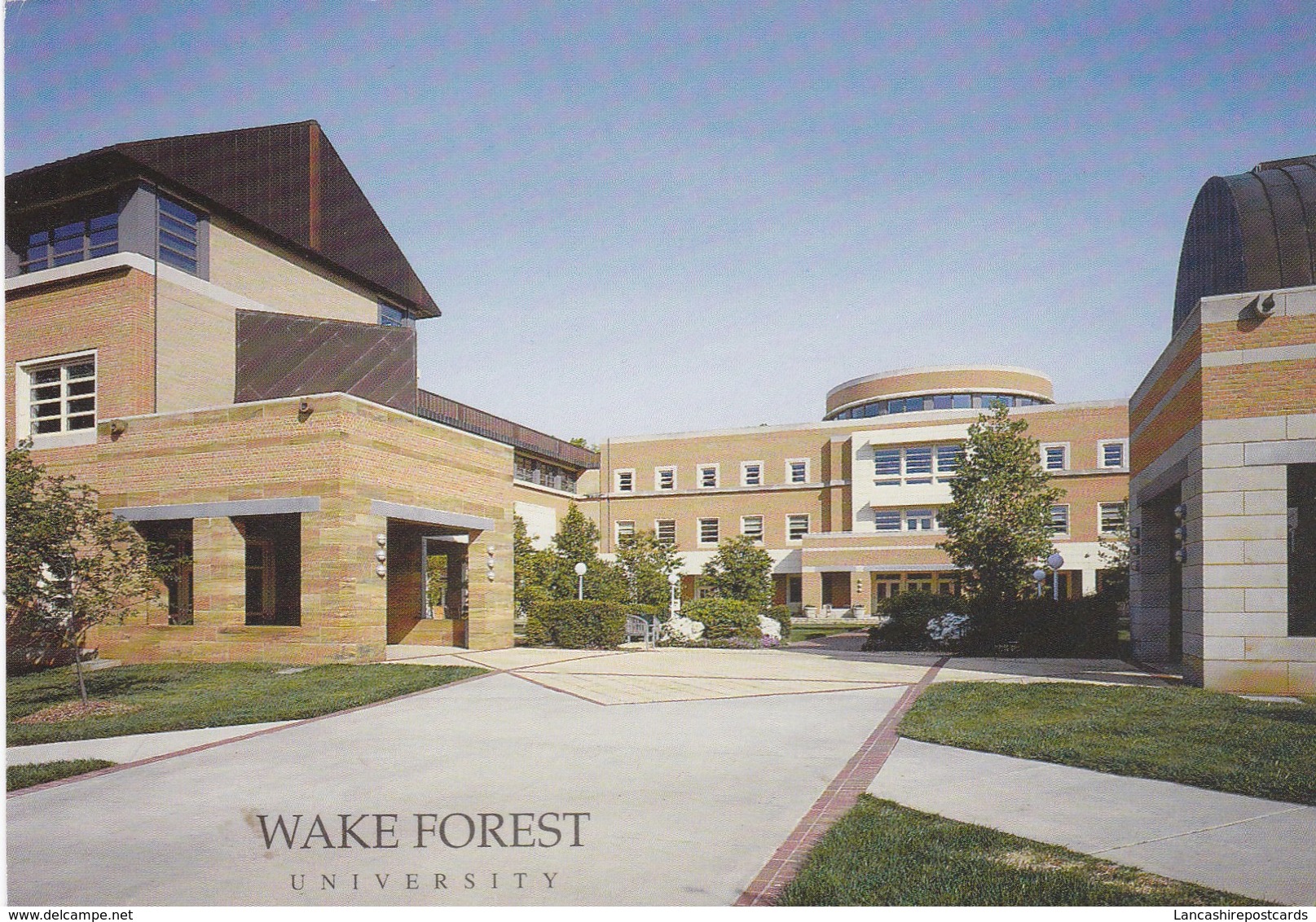 Postcard Wake Forest University Worrell Profesional Center Winston Salem North Carolina My Ref  B23292 - Winston Salem