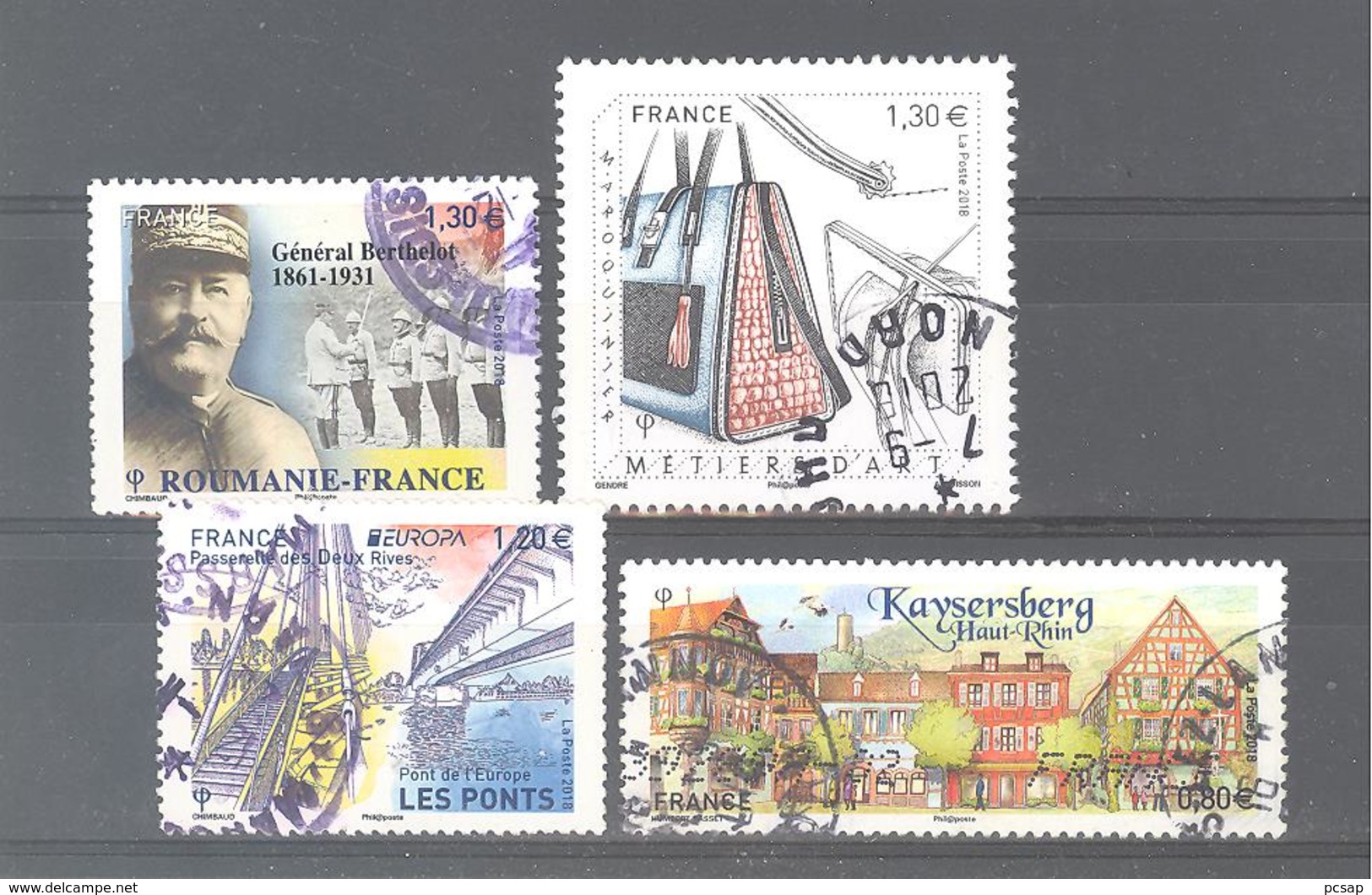 France Oblitérés : Général Berthelot- N°5209 - 5218 & 5243 (cachet Rond) - Oblitérés