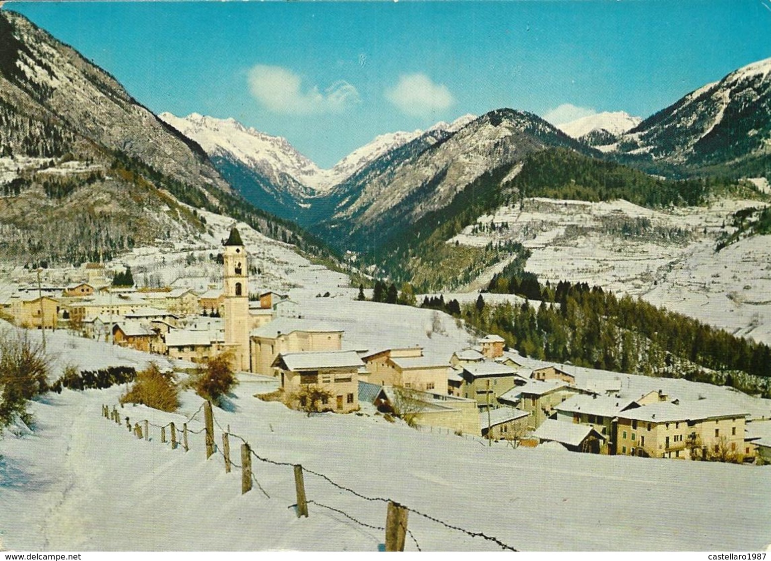 Cinte Tesino M. 851 (Trentino) - Panorama Col Gruppo Cima D'Astra M. 2847 - Autres & Non Classés