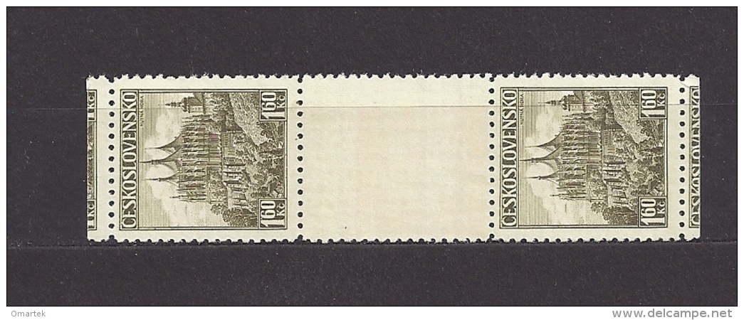 Czechoslovakia 1937 MNH ** Mi 386 Zw Sc 240 Kutná Hora Paar. - Neufs