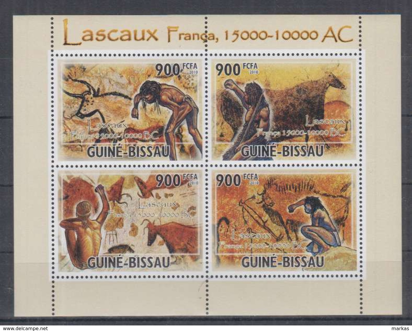 I89. Guine-Bissau - MNH - 2010 - Art - Painting - Cave Paintings - Autres & Non Classés