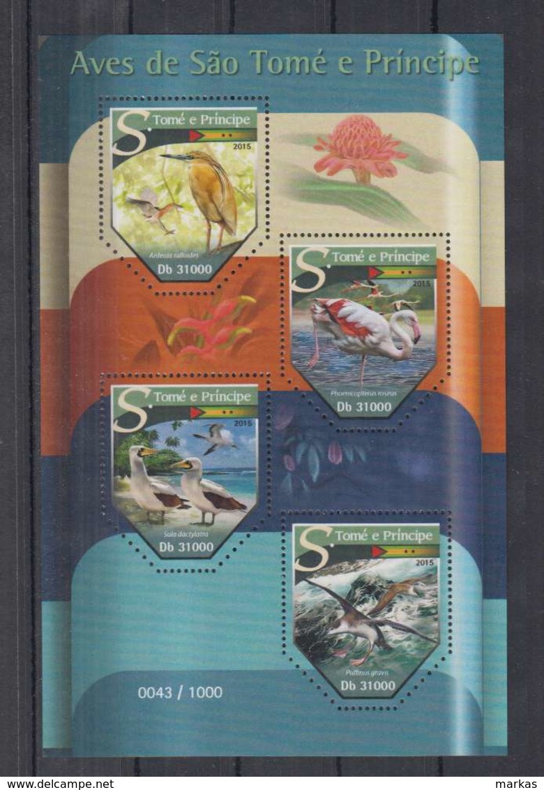 L89. S.Tome E Principe - MNH - 2015 - Fauna - Wild Animals - Birds - Water - Other & Unclassified