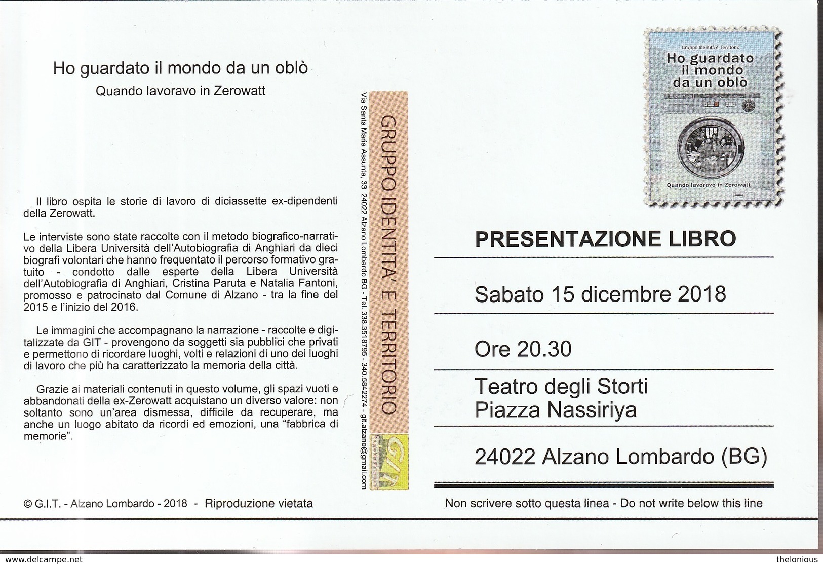 # ZEROWATT Reparto Assemblaggio Lavatrici - Presentazione Libro - Industrial