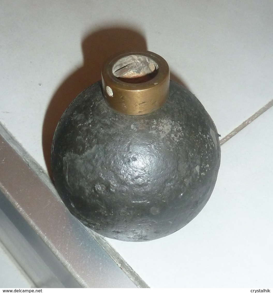 WW1/ Grenade Boule Mle 1847 Modifiée 14 TBE - 1914-18