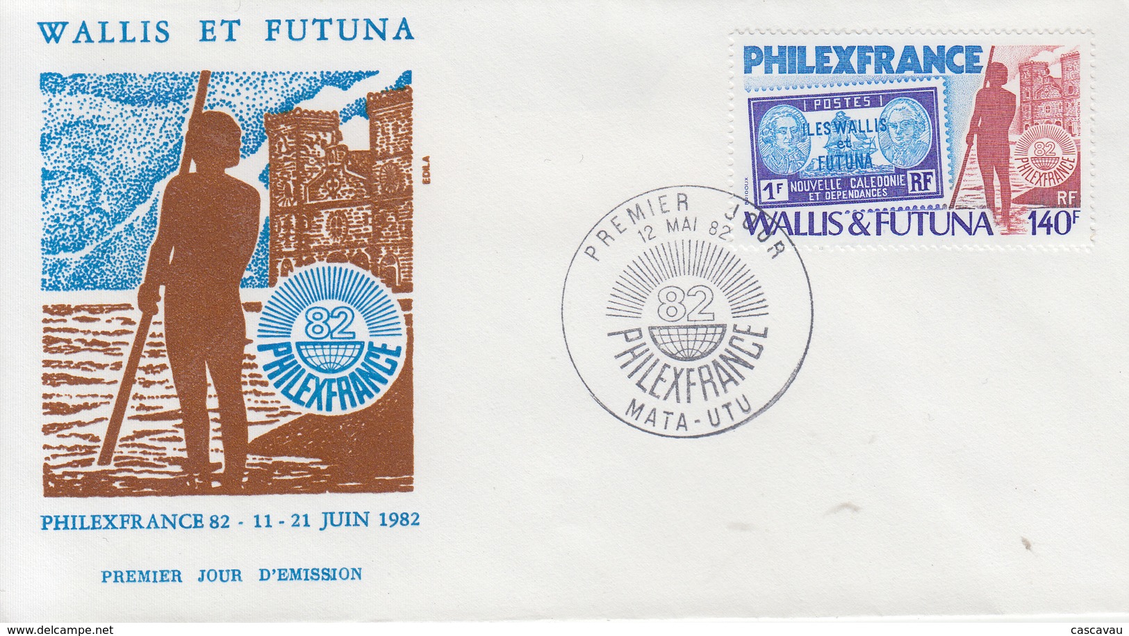 Enveloppe  FDC  1er  Jour    WALLIS  Et  FUTUNA     PHILEXFRANCE   1982 - FDC