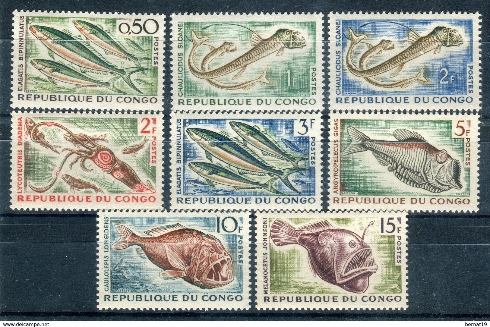 Congo 1961. Yvert 142-47A ** MNH. - Nuevas/fijasellos