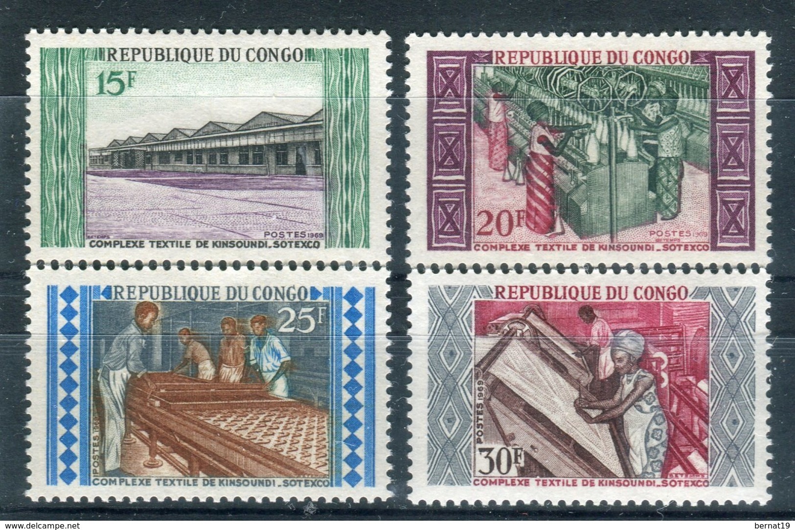 Congo 1970. Yvert 246-49 ** MNH. - Nuevas/fijasellos