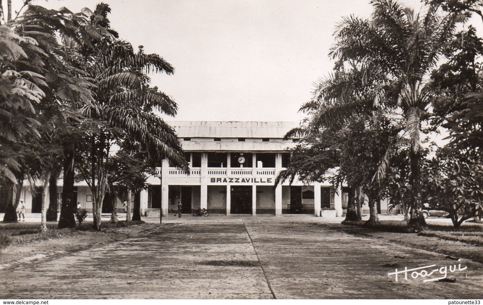 CONGO BRAZZAVILLE LA GARE CARTE PHOTO DENTELEE - Brazzaville