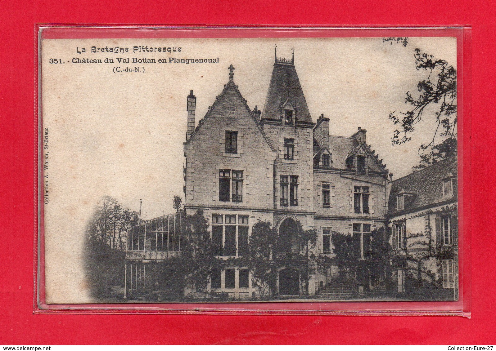 22-CPA CHATEAU DU VAL BOUAN EN PLANGUENOUAL - AU DOS ( MENU DU VAL BOUAN - 24 MAI 1904) - TOP - Autres & Non Classés