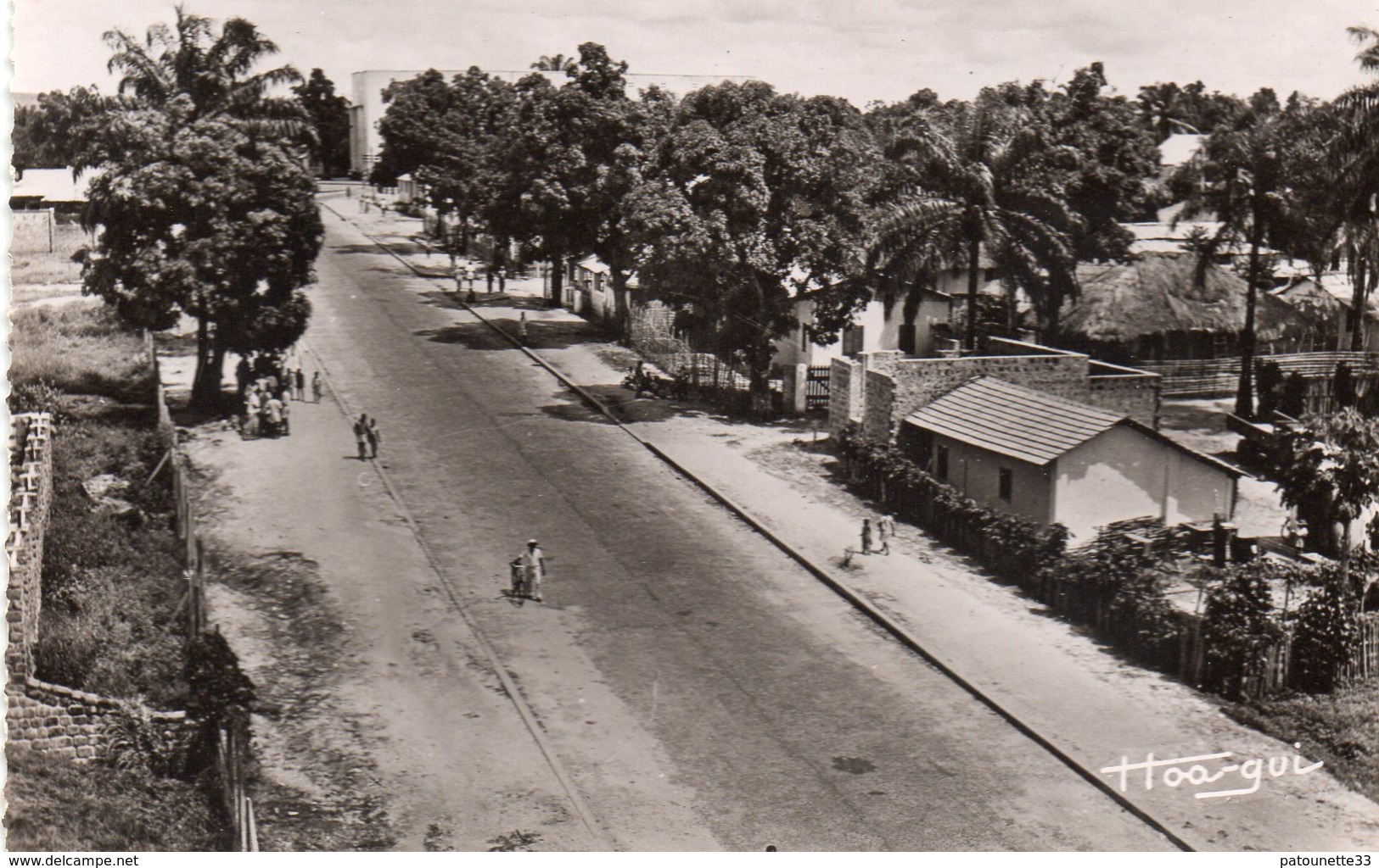 CONGO BRAZZAVILLE AVENUE DE POTO POTO ANIMEE CARTE PHOTO DENTELEE - Brazzaville