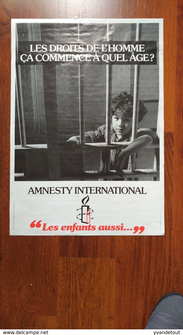 Affiche. Amnesty International. Droits De L'Homme. - Affiches