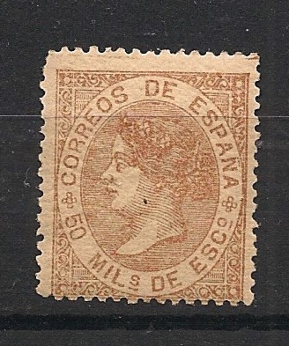 Espana - 1867 - N°Yv. 97 - Isabella II - 50m Brun - Neuf ** / MNH / Postfrisch - Nuevos