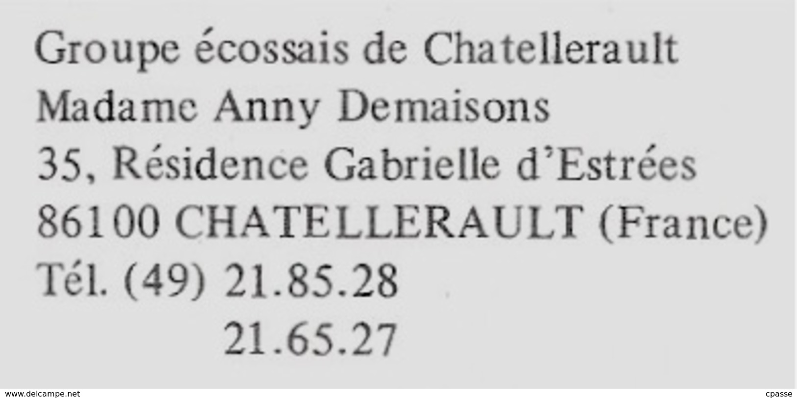 CPM 86 Groupe écossais De CHATELLERAULT - Madame Anny Demaisons * Vienne Majorette Majorettes Scotland Ecosse Scottich - Chatellerault