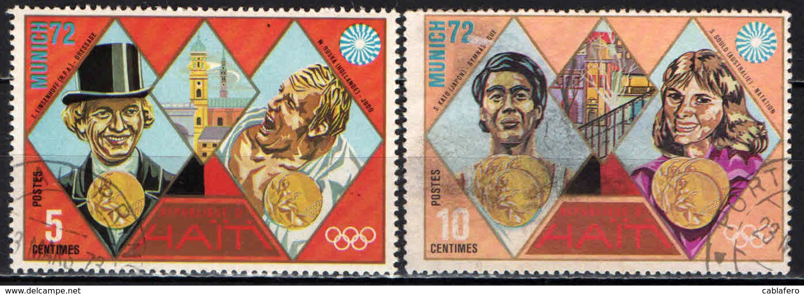 HAITI - 1972 -MEDAGLIERE OLIMPICO - MONACO 1972 - USATI - Haiti