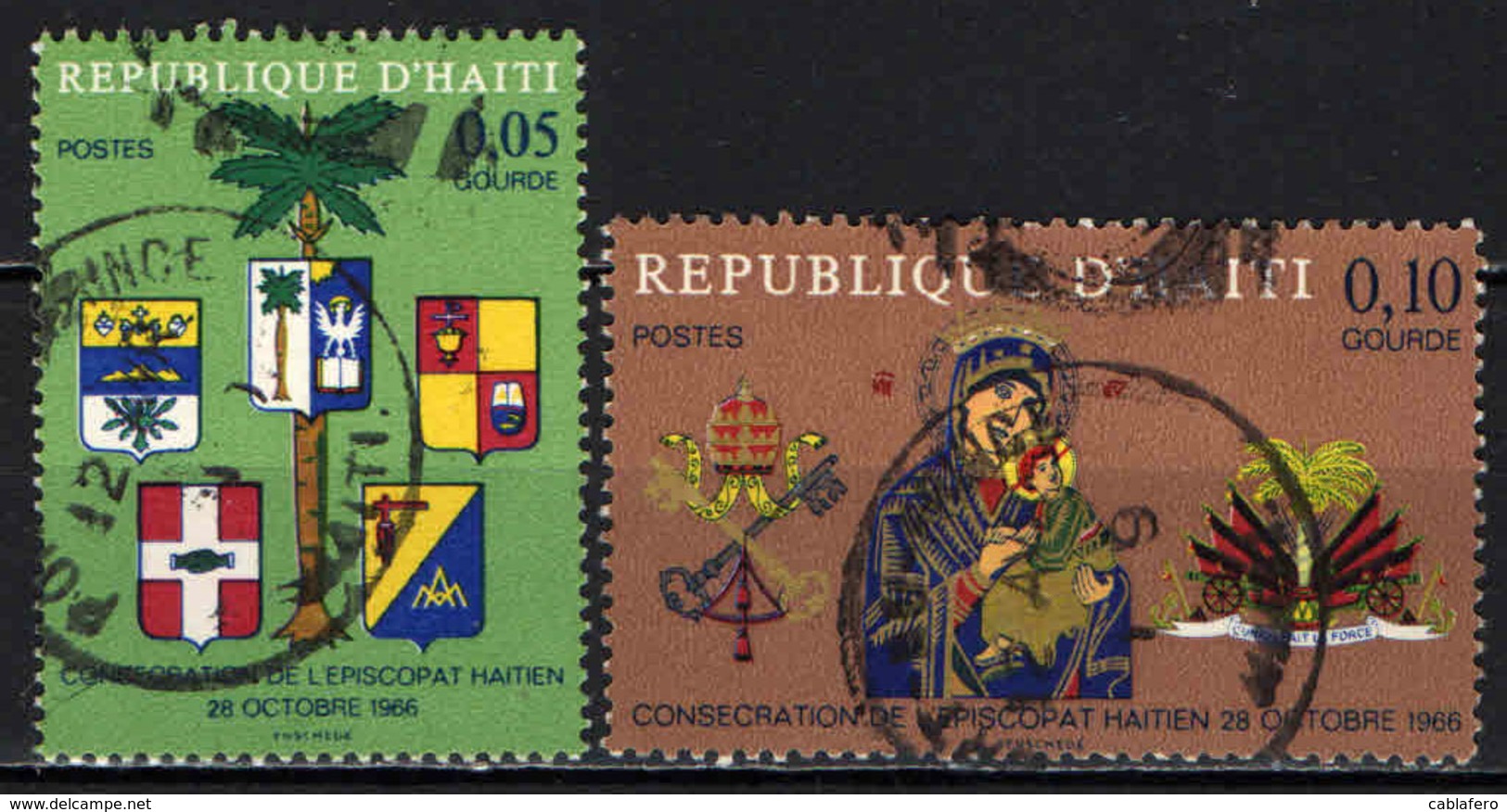 HAITI - 1968 - Consecration Of The Bishopric Of Haiti - USATI - Haïti