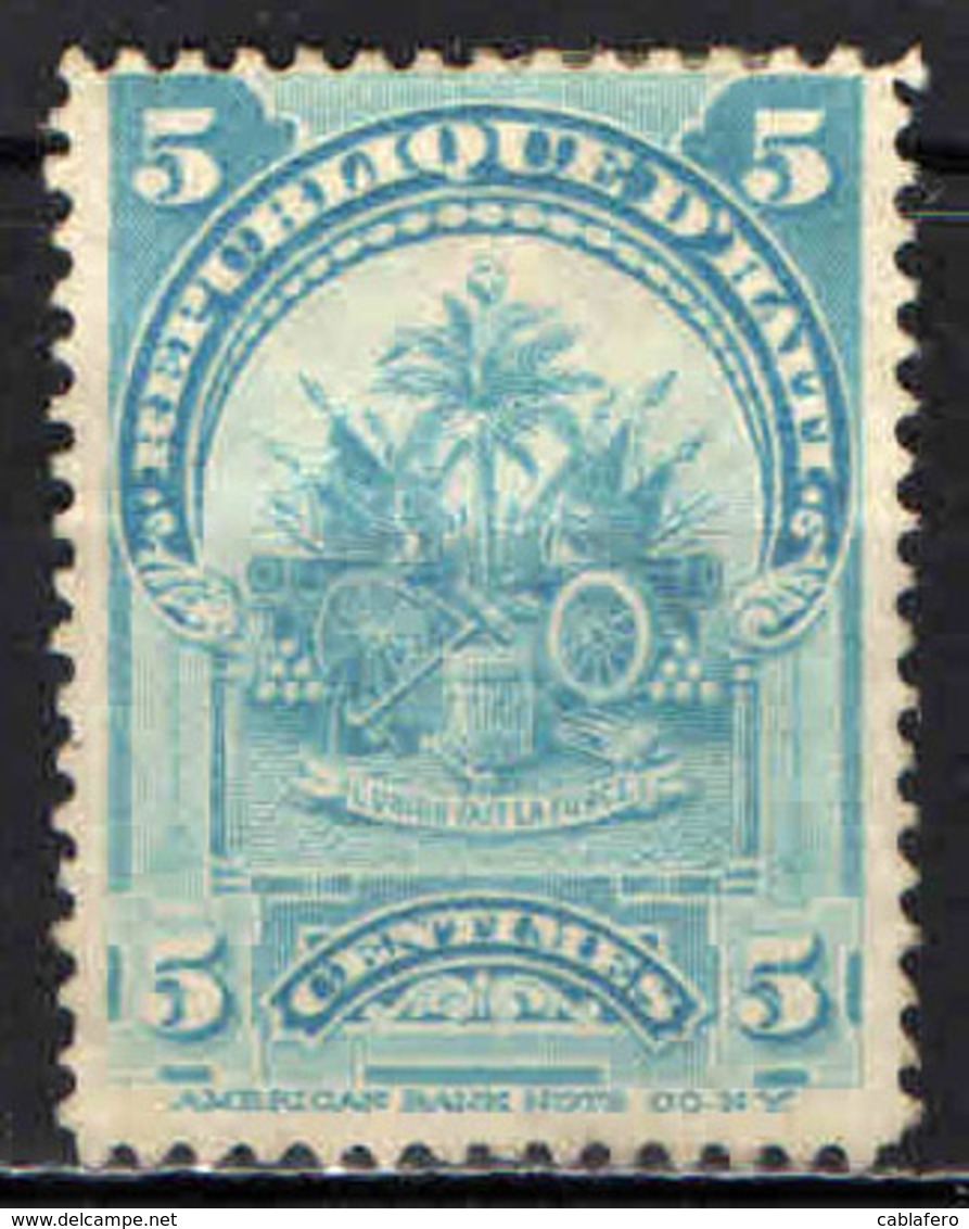 HAITI - 1899 - STEMMA DI HAITI - USATO - Haiti