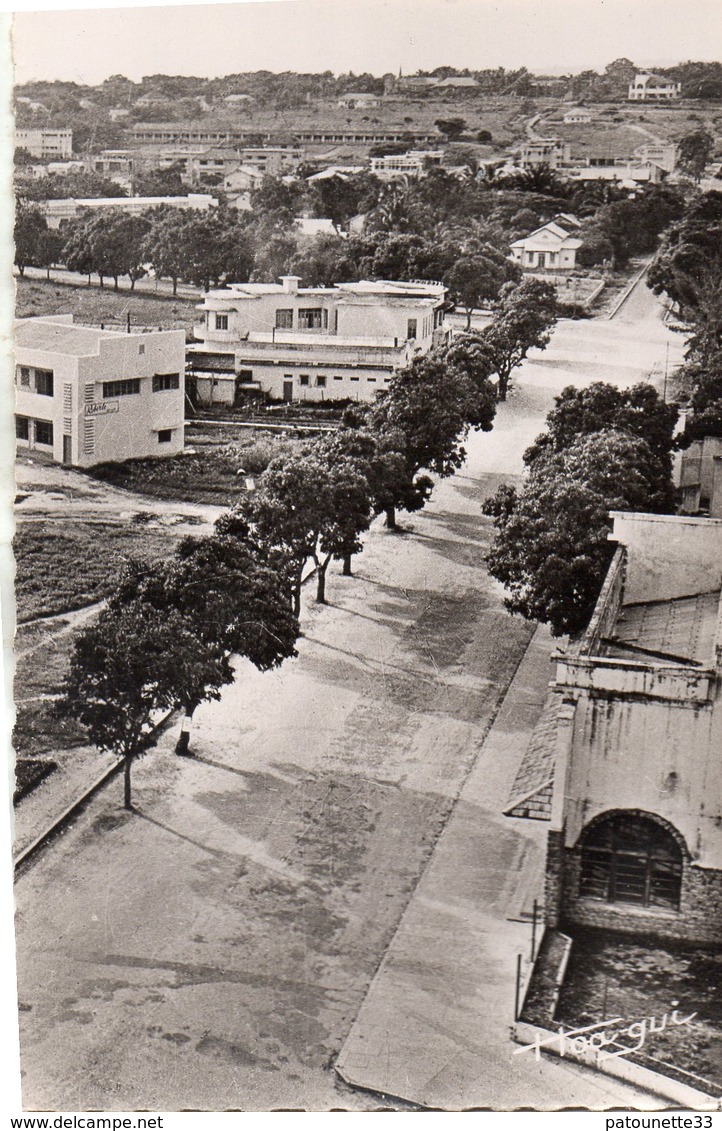 CONGO BRAZZAVILLE AEF RUE ALPHONSE FONDERE CARTE PHOTO DENTELEE - Brazzaville