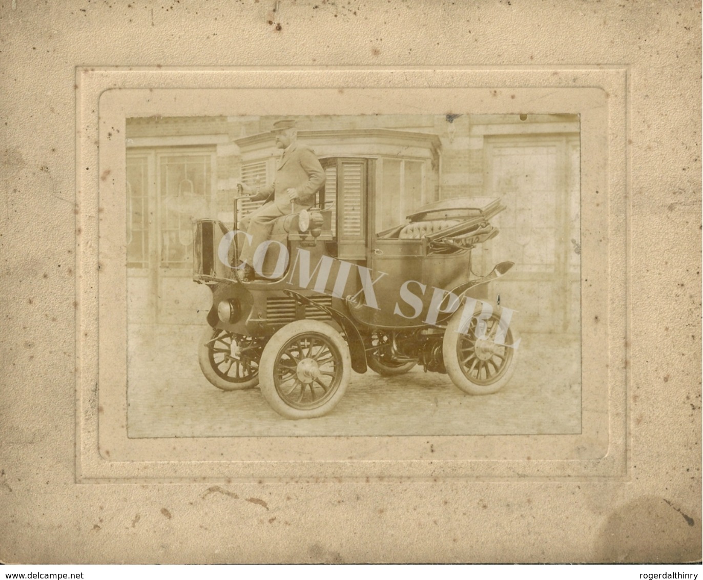 AUTOMOBILES ELECTRIQUES J. LEFERT RUE DU POIVRE 17 GAND 1898/1902 UTILISANT DES BATTERIES TUDOR - Automobiles