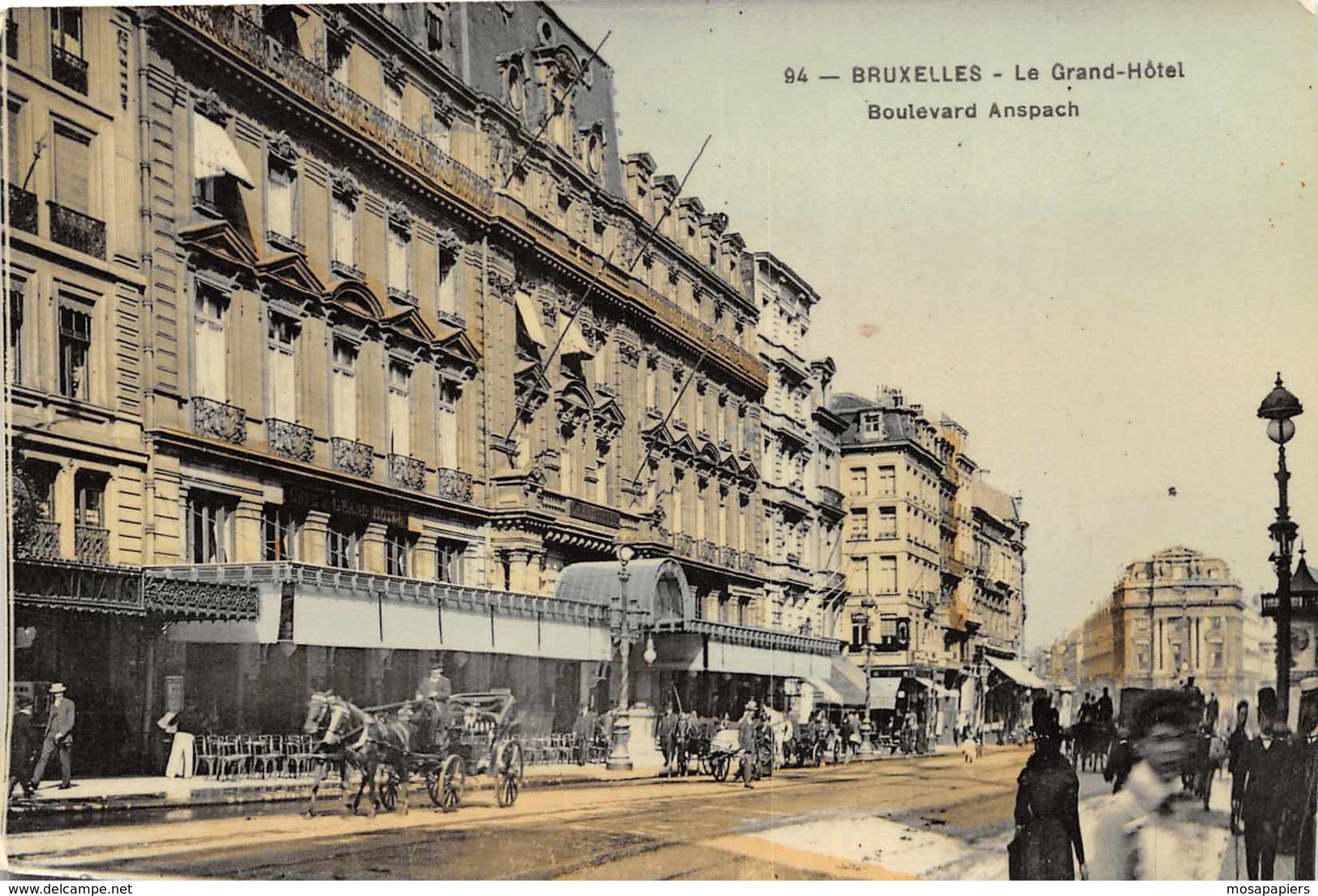 Bruxelles - Le Grand Hôtel - Boulevard Anspach - Avenues, Boulevards