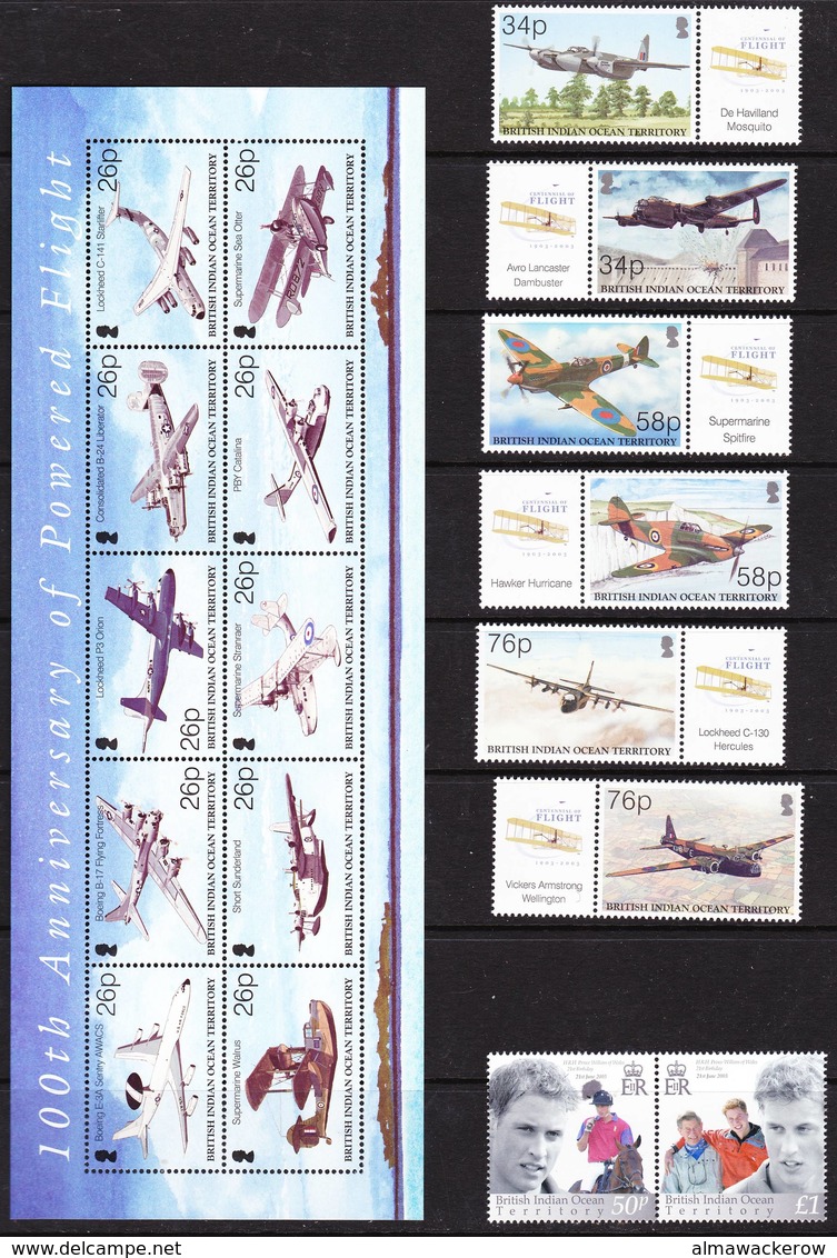 BIOT British Indian Ocean Territory collection 1997-2008 compl. MNH **, rare occasion!, see detailed scans+description!