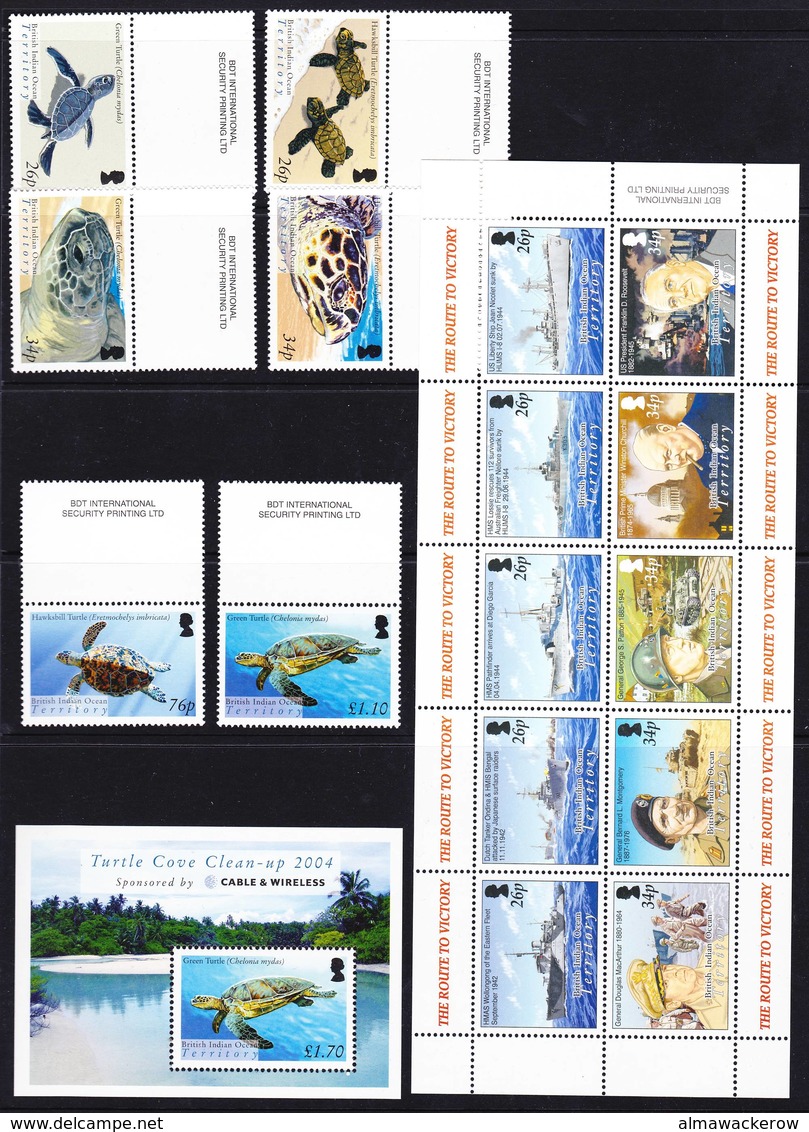 BIOT British Indian Ocean Territory collection 1997-2008 compl. MNH **, rare occasion!, see detailed scans+description!