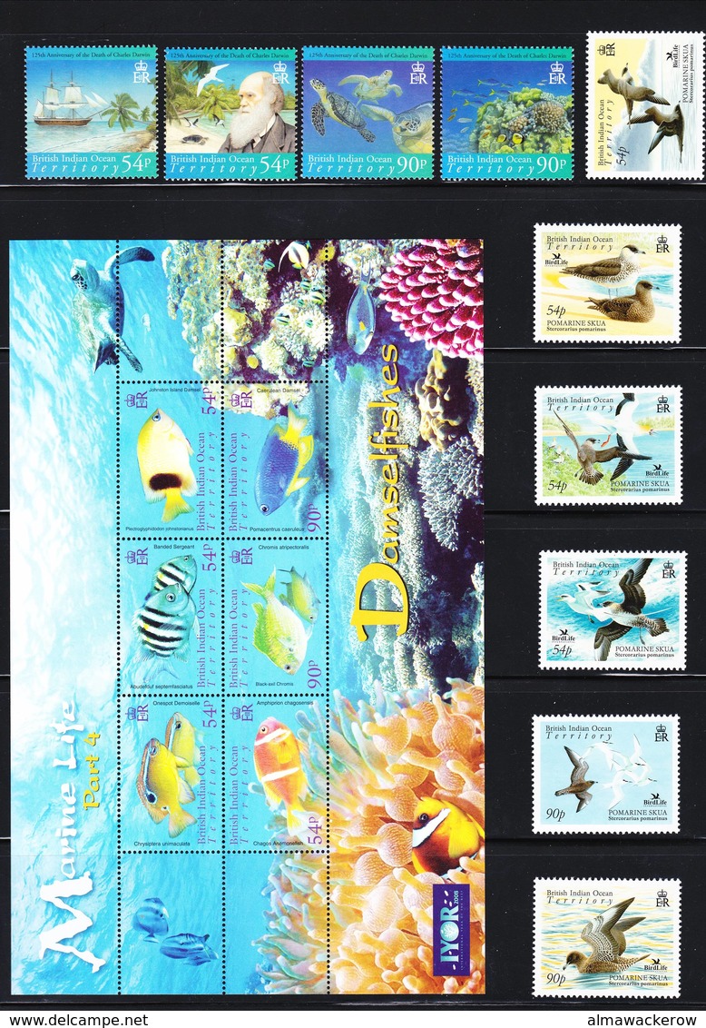 BIOT British Indian Ocean Territory collection 1997-2008 compl. MNH **, rare occasion!, see detailed scans+description!