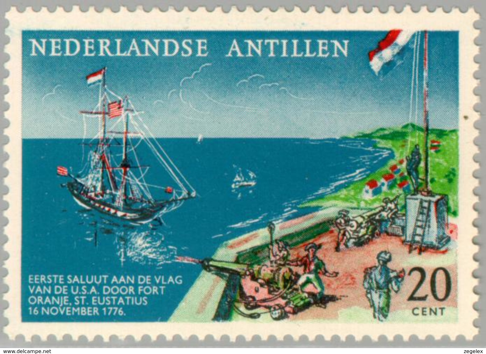 Ned Antillen 1961 Tall Ship Andrea Doria NVPH 322, MNH** Postfris - Curaçao, Nederlandse Antillen, Aruba