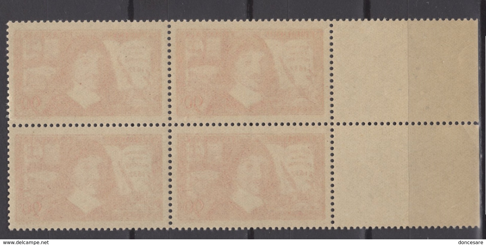 FRANCE 1937- BLOC DE 4 TP Y.T. N° 341 - NEUFS** - Neufs