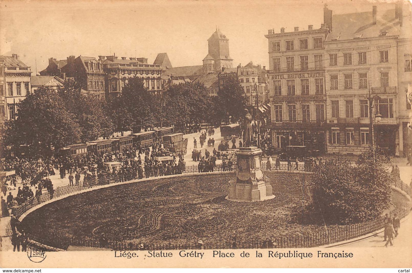 LIEGE - Statue Grétry - Place De La République Française - Liege