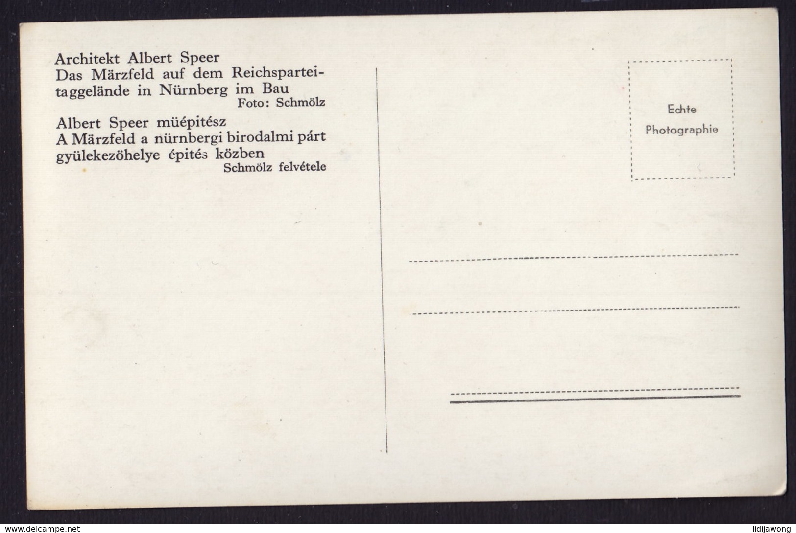 Nürnberg - MARZFELD - Reichsparteitagsgelände - OLD POSTCARD SPEER NAZI (see Sales Conditions) - Nürnberg