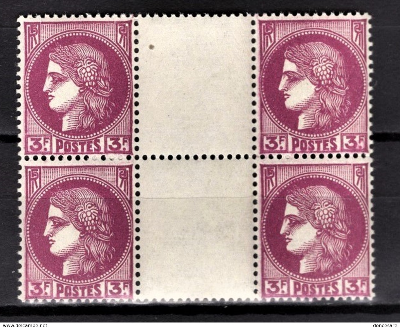 FRANCE 1938 - BLOC DE 4 TP / Y.T. N° 376  - NEUFS** - Neufs