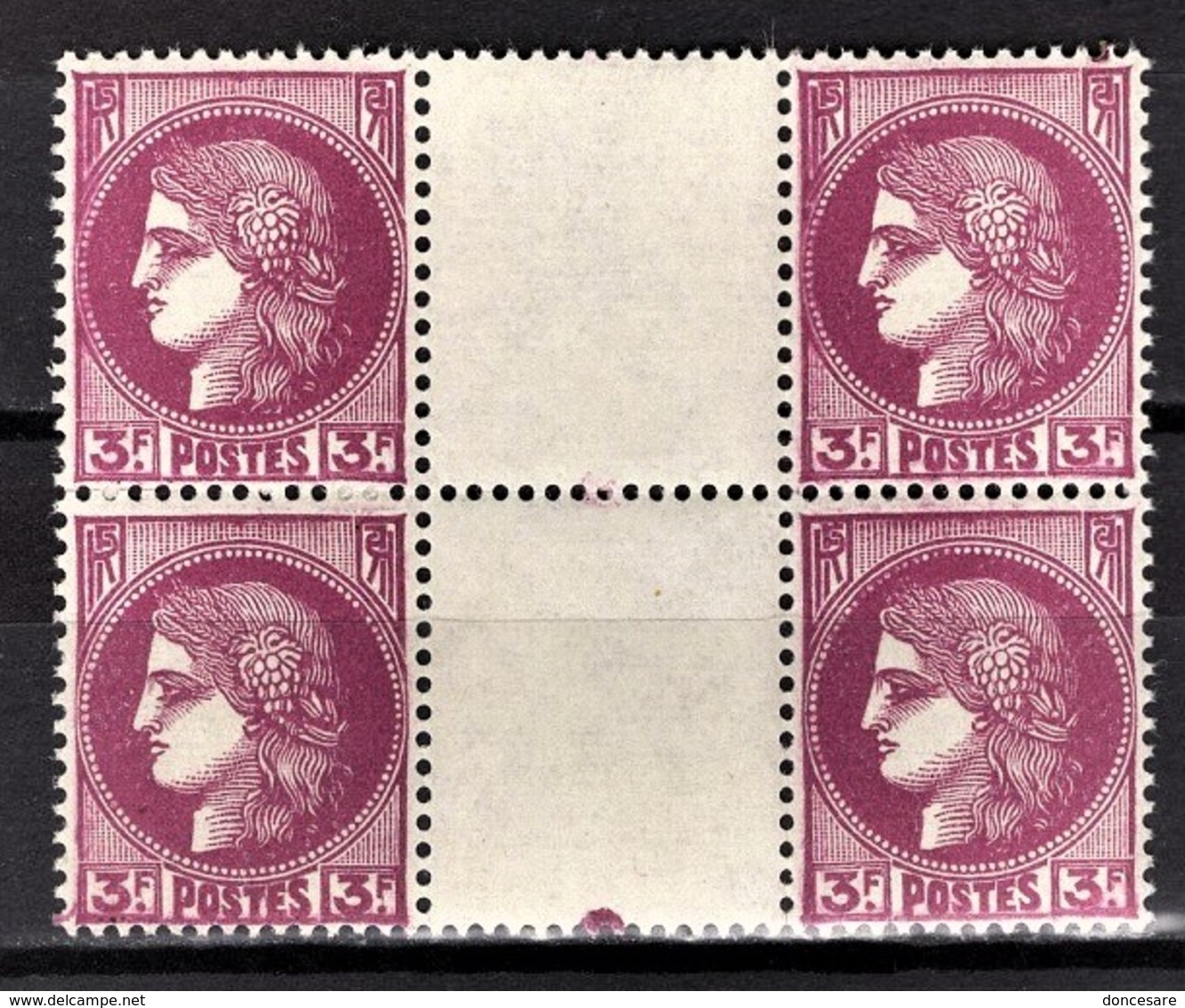 FRANCE 1938 - BLOC DE 4 TP / Y.T. N° 376  - NEUFS** - Neufs