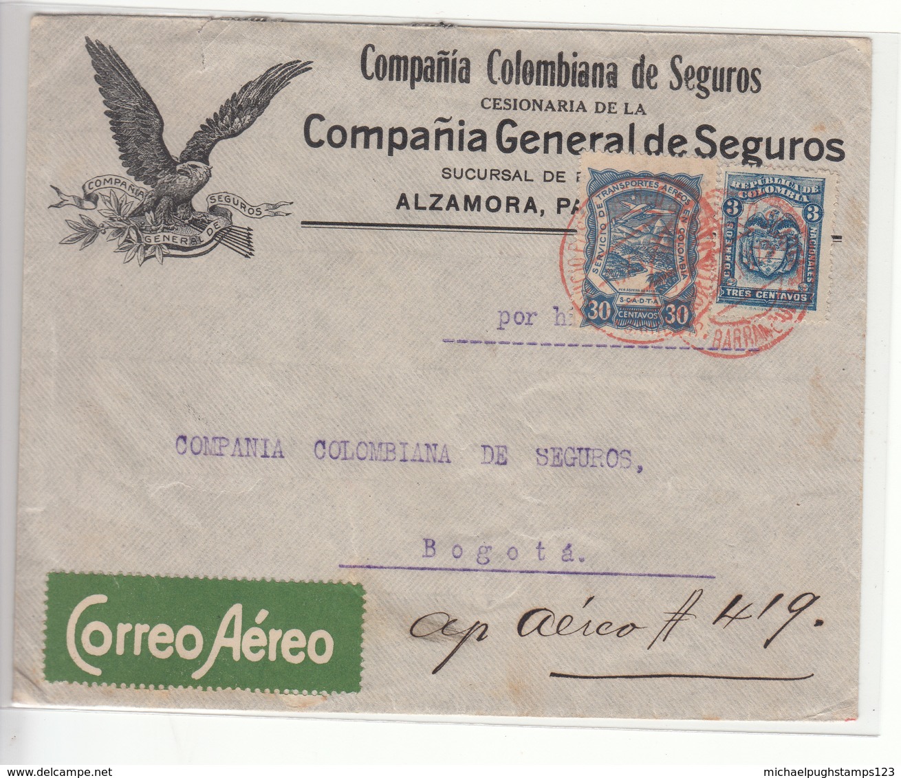 Colombia / Advertising / Scadta Airmail - Colombia