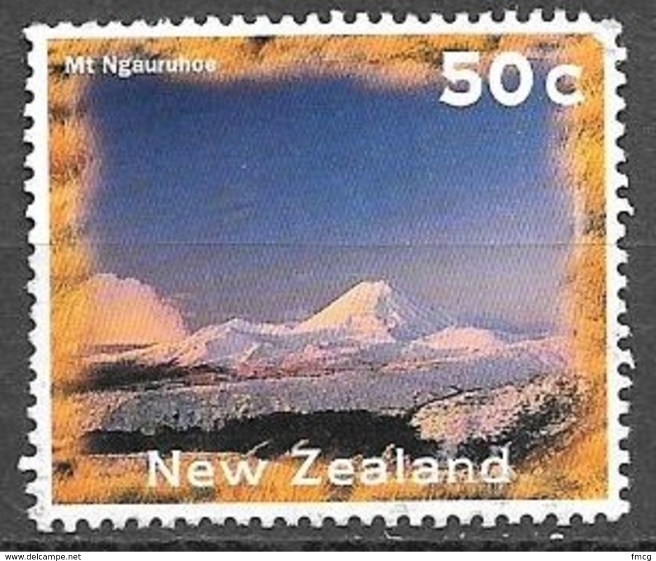 1996 50 Cents Mt. Ngauruhoe, No Gum - Ungebraucht