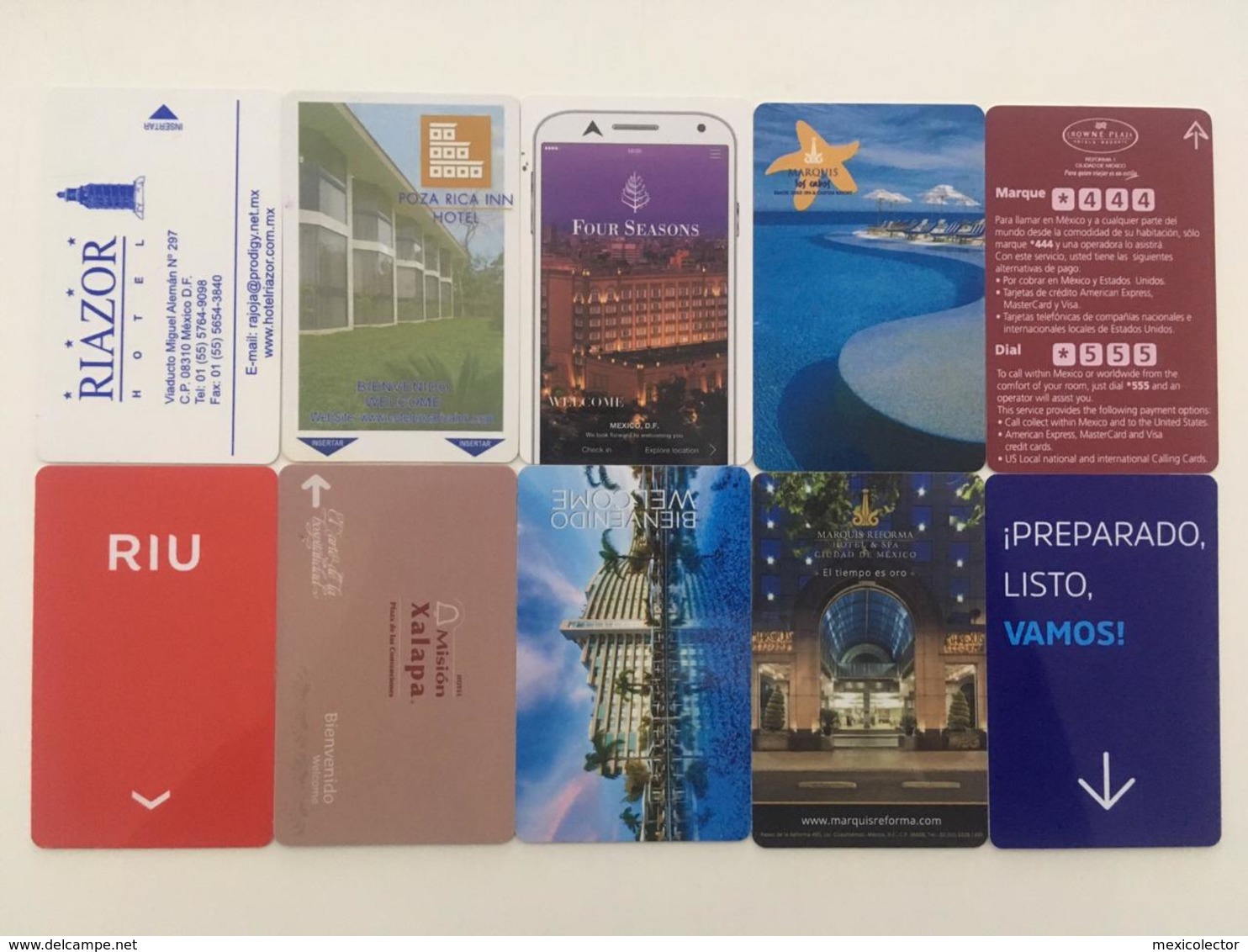 MEXICO - 10 HOTEL ROOM KEYS - Hotel Keycards