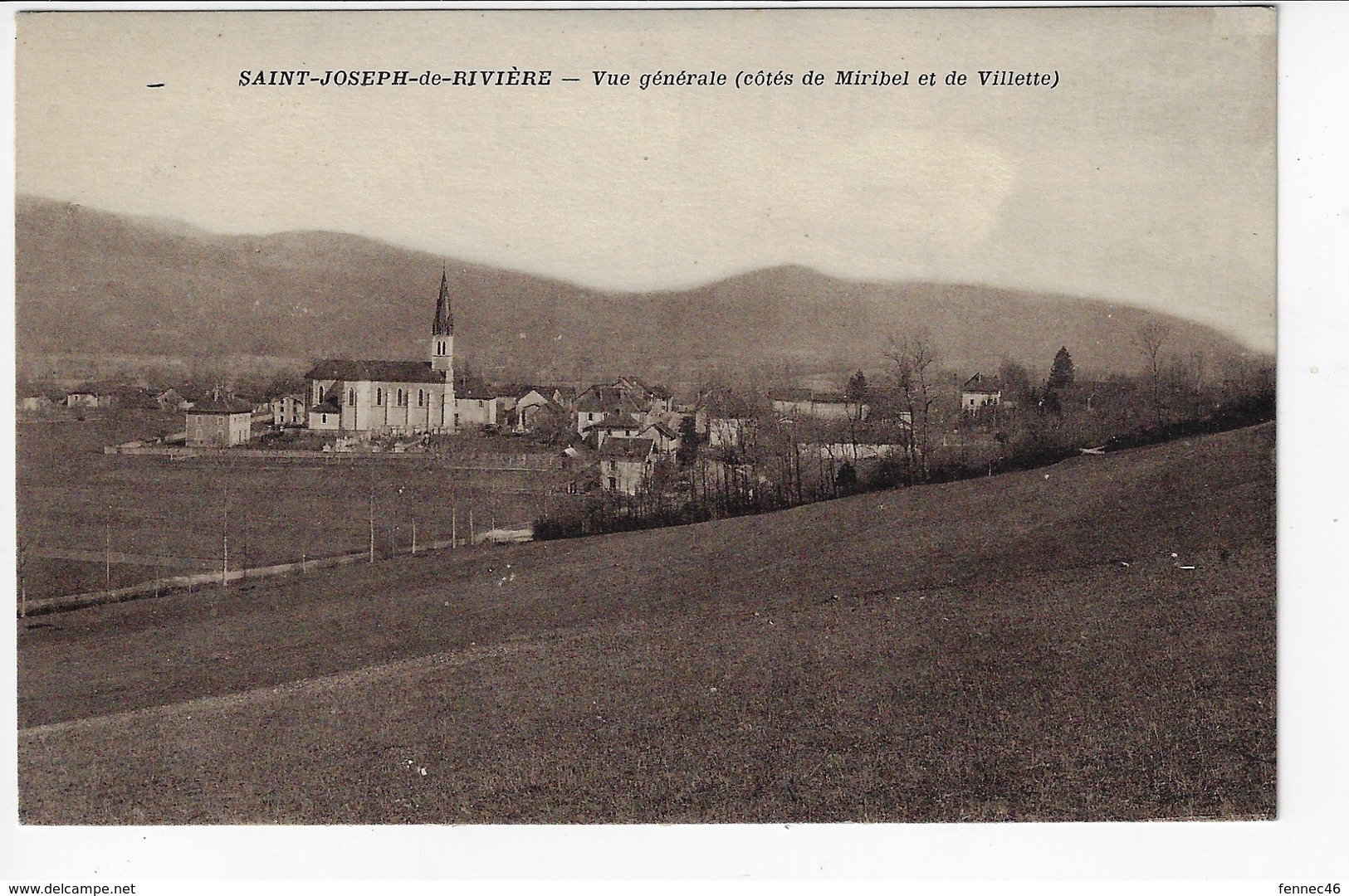 38 - St JOSEPH De RIVIÈRE - Vue Générale (Côtés De Miribel Et De Villette) (P123) - Autres & Non Classés