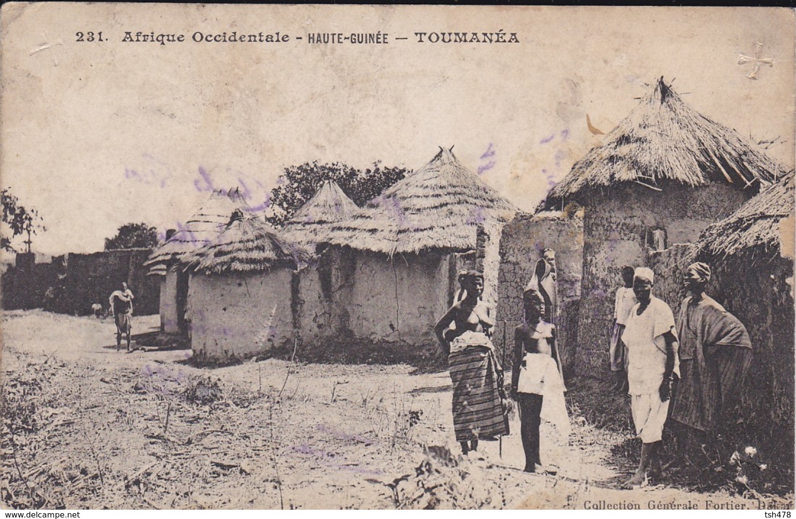 GUINEE--TOUMANEA--haute-guinée-( Seins Nus )--afrique Occidentale-( Trés Moyen )-voir 2 Scans - Guinée Française