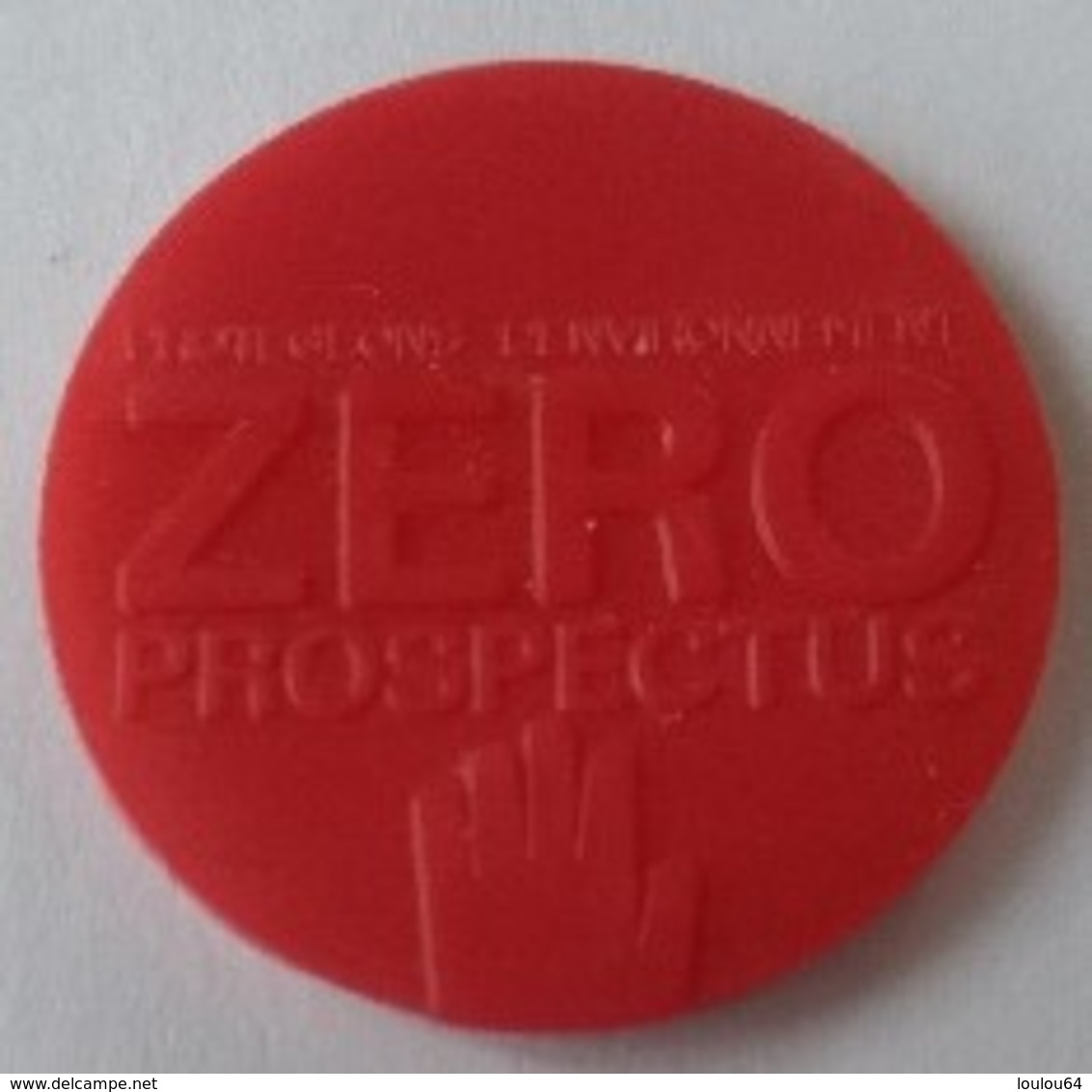 Jeton De Caddie - ZERO PROSPECTUS - Protegeons L'environnement - En Plastique - - Jetons De Caddies