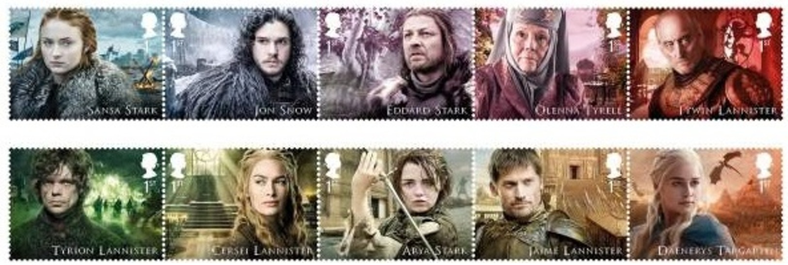 Great Britain. 2017. Cinema. Game Of Thrones. Block + Series - Unused Stamps