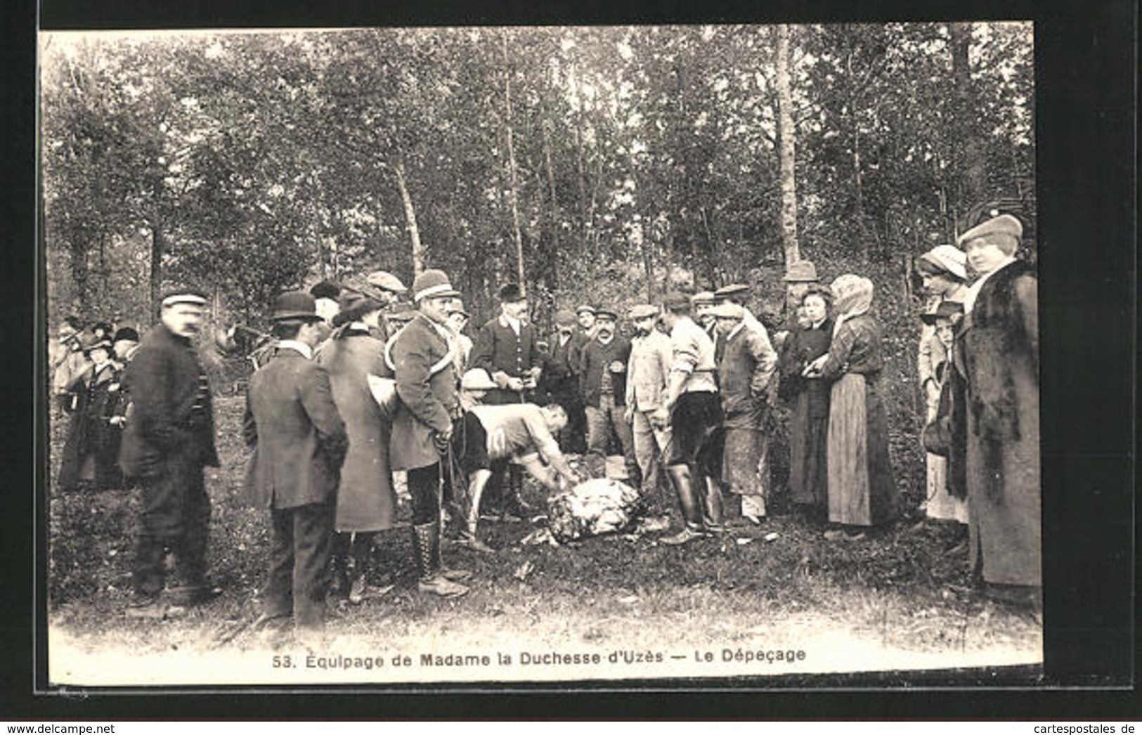 CPA Uzes, Equipage De Madame La Duchesse D`Ues, Le Depecage - Otros & Sin Clasificación