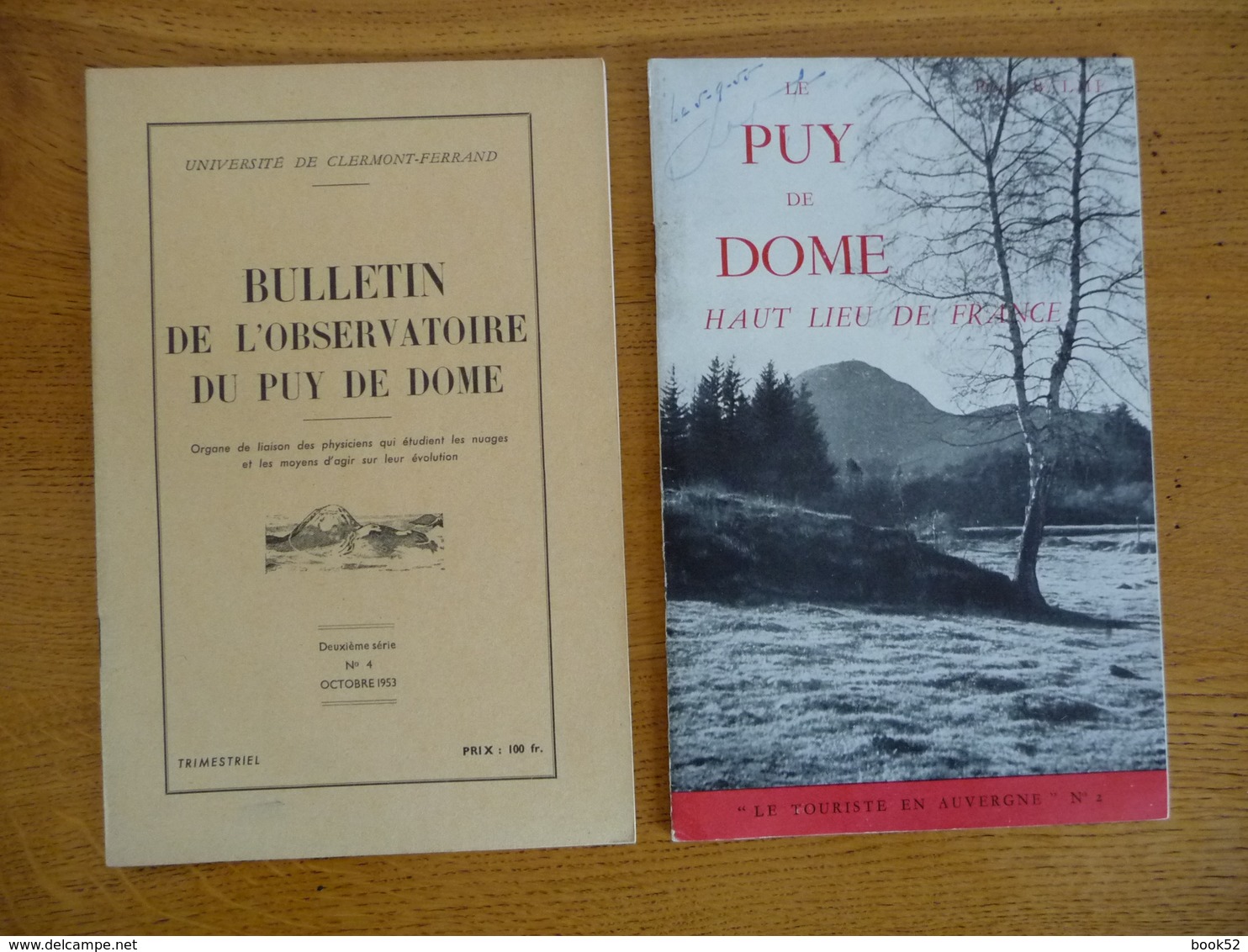 2 Documents Sur Le PUY-DE-DOME (Voir Description) (1953 Et 54) - Auvergne