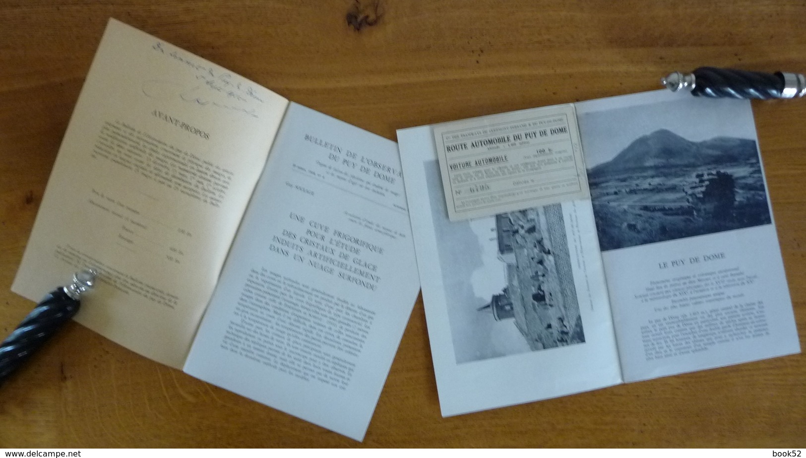 2 Documents Sur Le PUY-DE-DOME (Voir Description) (1953 Et 54) - Auvergne