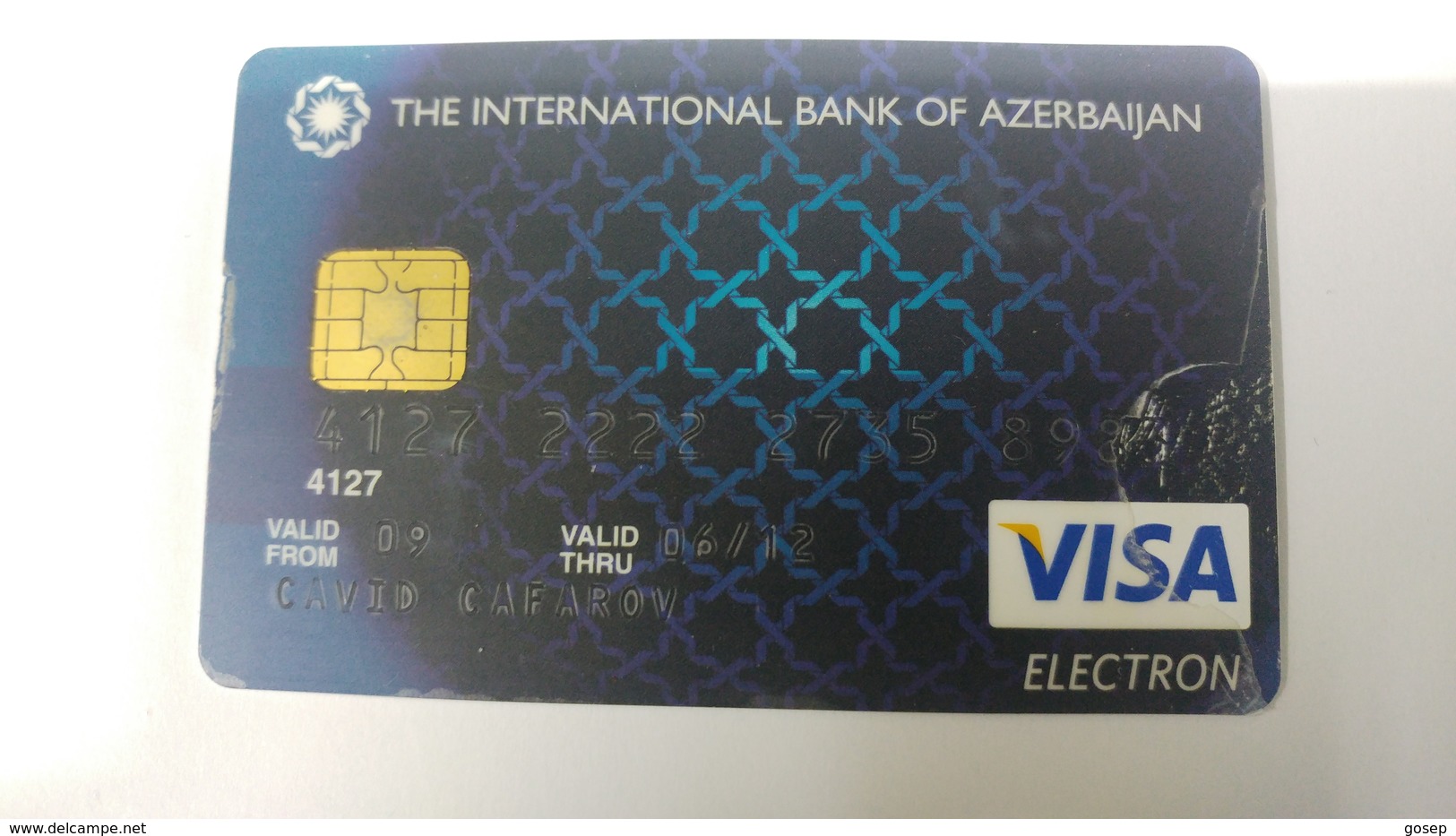 Azerbaijan-(400)-credit Card-used Card+1card Prepiad Free - Cartes De Crédit (expiration Min. 10 Ans)