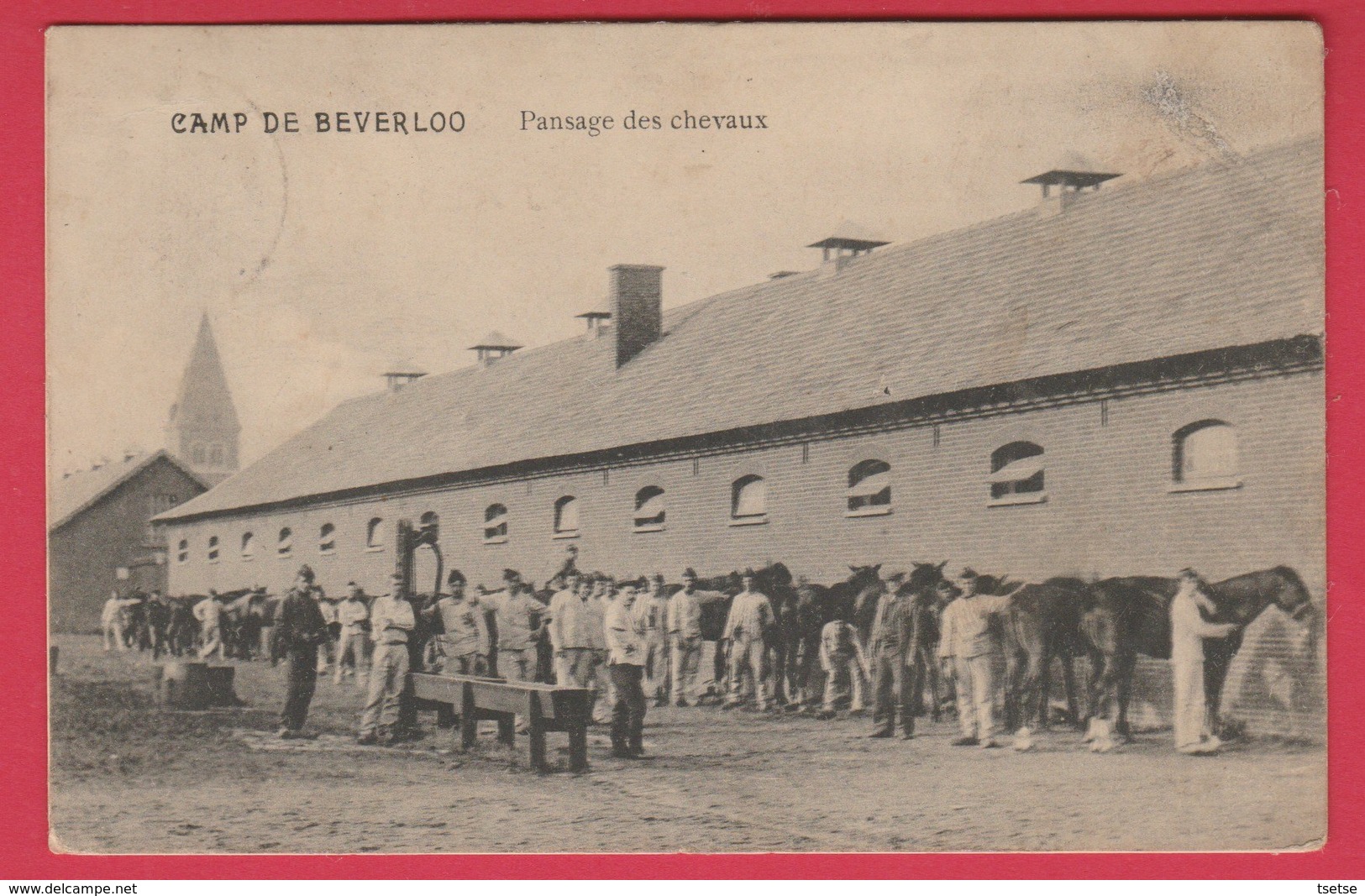 Kamp Van Beverloo - Pansage Des Chevaux - 1912 ( Verso Zien ) - Houthalen-Helchteren