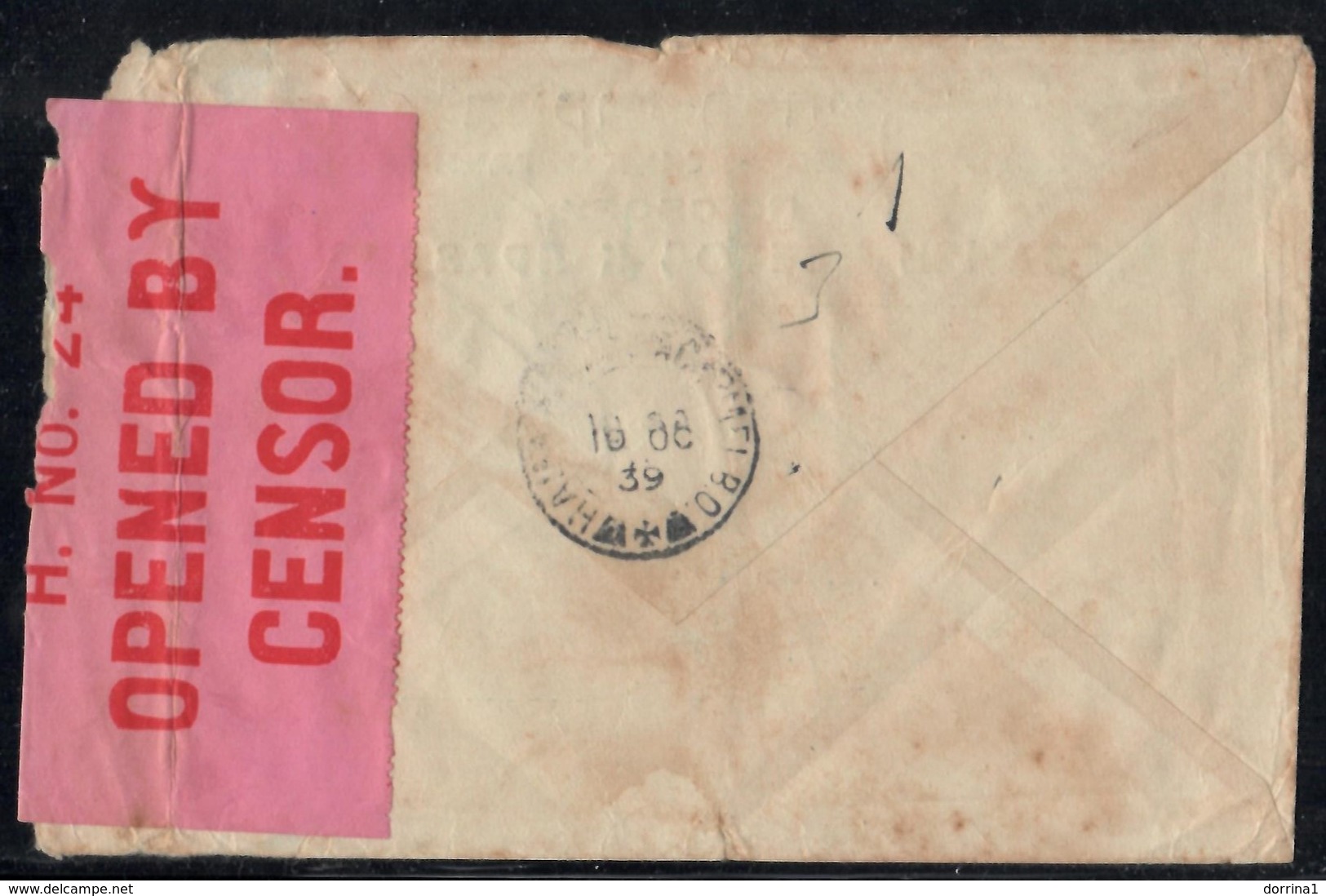 Judaica 1939 - British Mandate Censor Cover From Russia To Haifa Palestine -  Torn & Wrinkled - Guidaismo