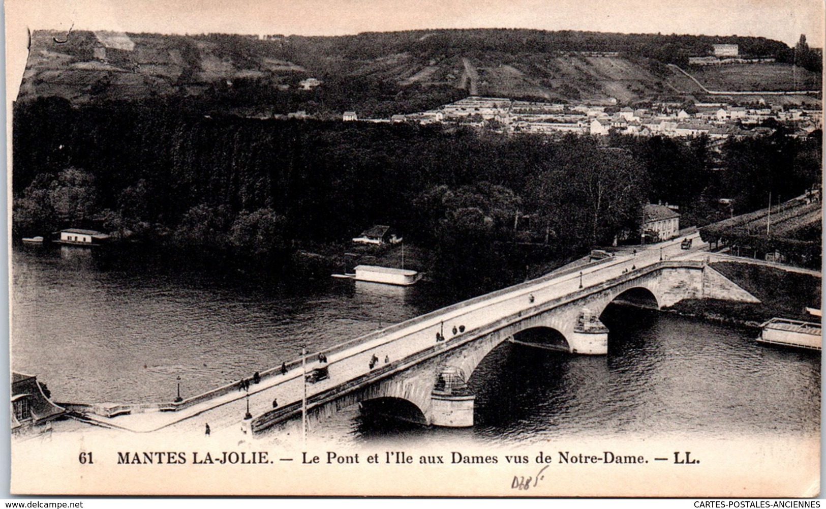 78 MANTES LA JOLIE - Le Pont Et L'ile Aux Dames - Mantes La Jolie